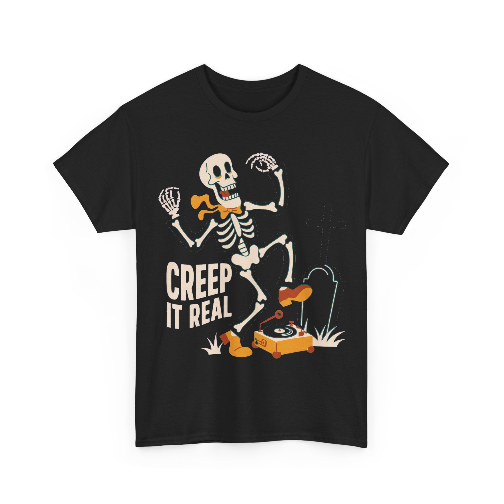 Creep It Real - Vintage Skeleton Halloween Tee