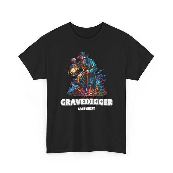 Gravedigger - Last Shift Funny Halloween Tee