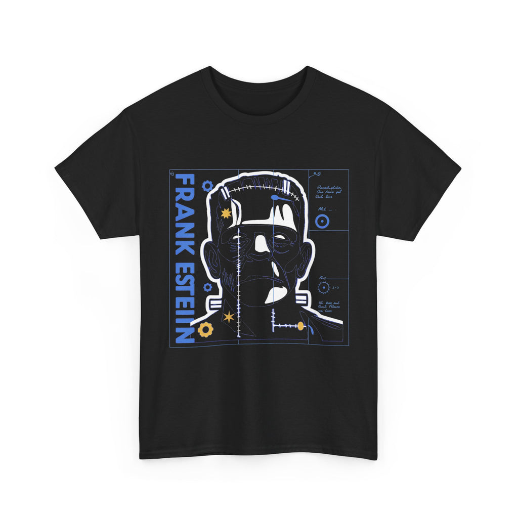 Frankenstein - Laboratory Blueprint Halloween Tee