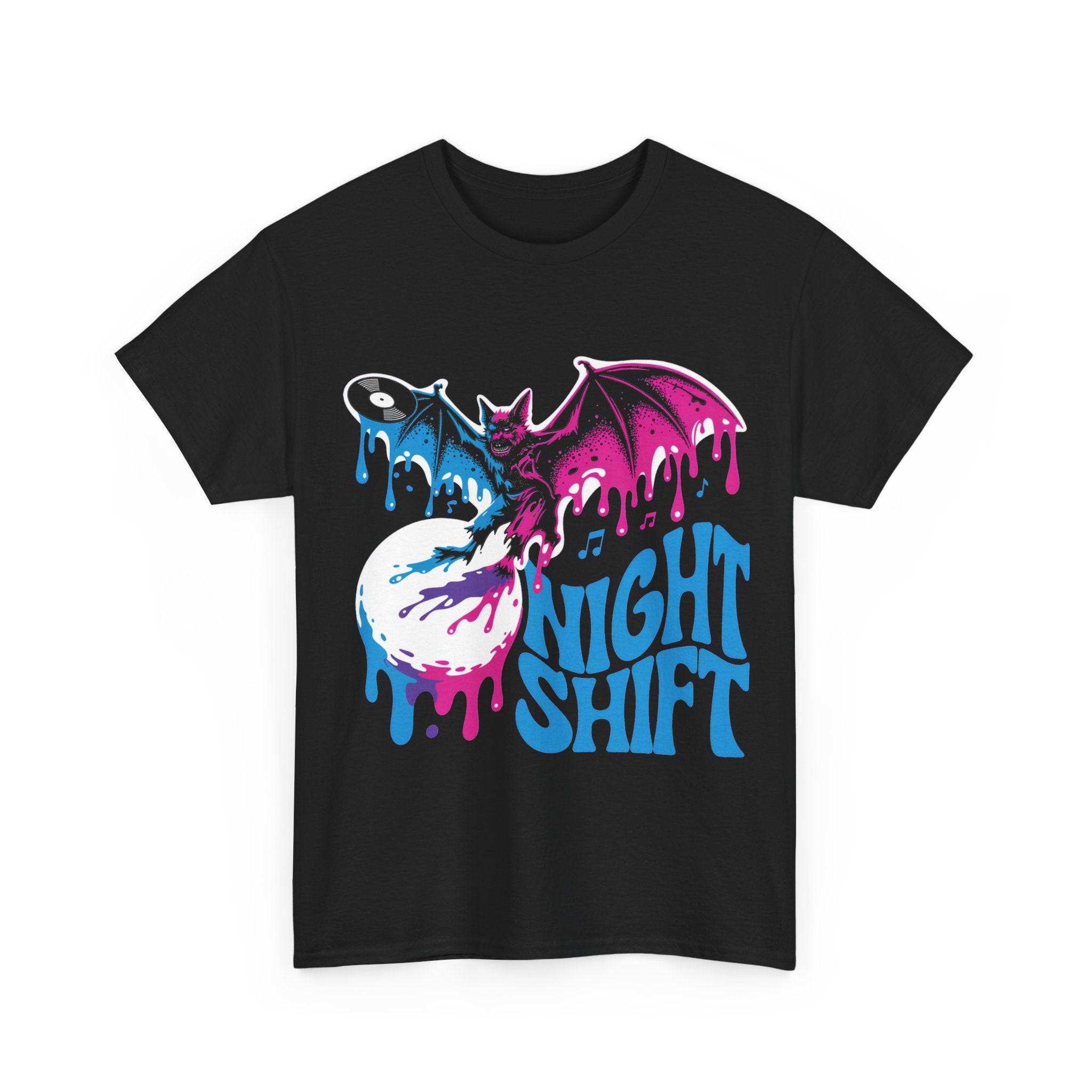 Night Shift - Psychedelic Vinyl Bat Tee