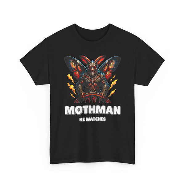 Mothman - He Watches Cryptid Halloween Tee