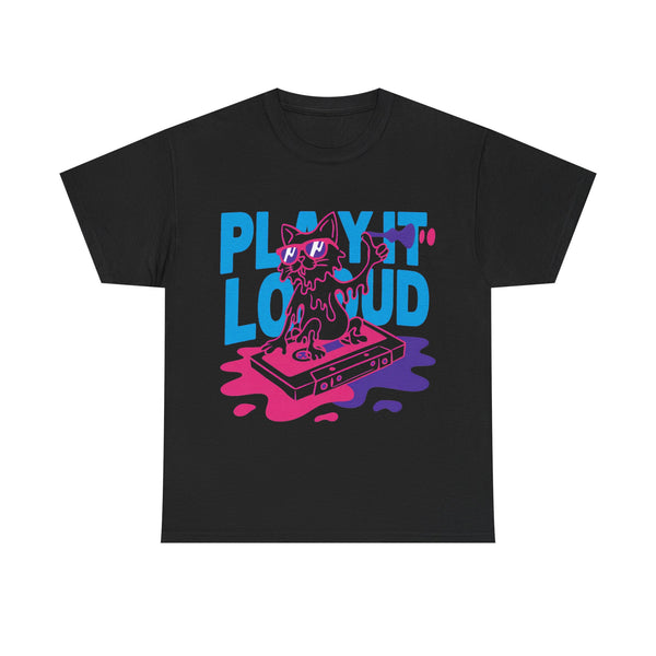 Play It Loud - 90s Cassette Cat Tee