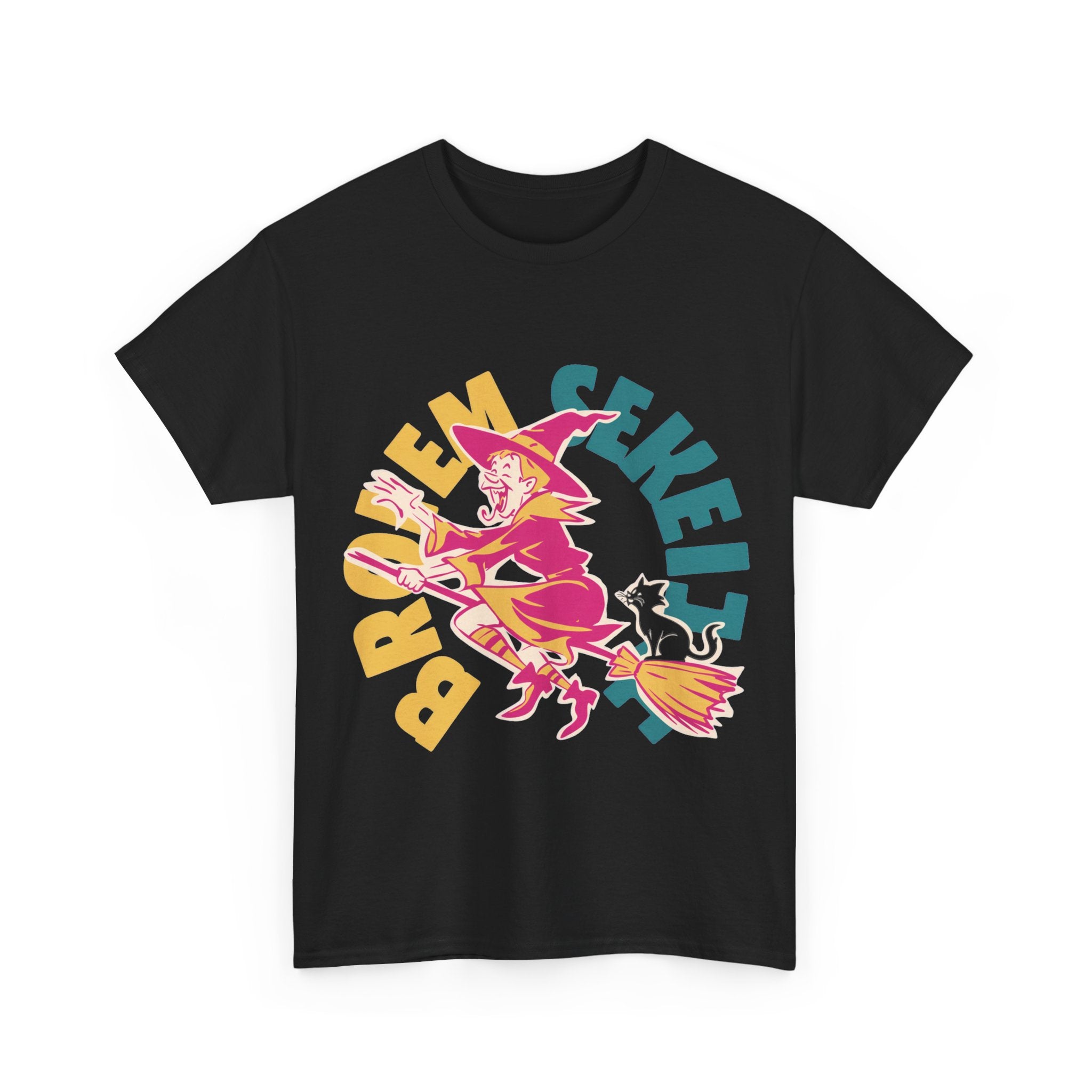 Broom Service - Vintage Witch Halloween Tee