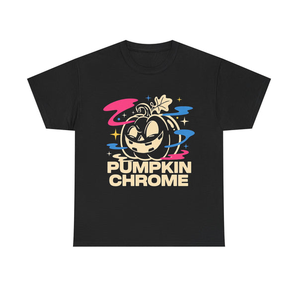 Pumpkin Chrome - Y2K Glitch Halloween Tee