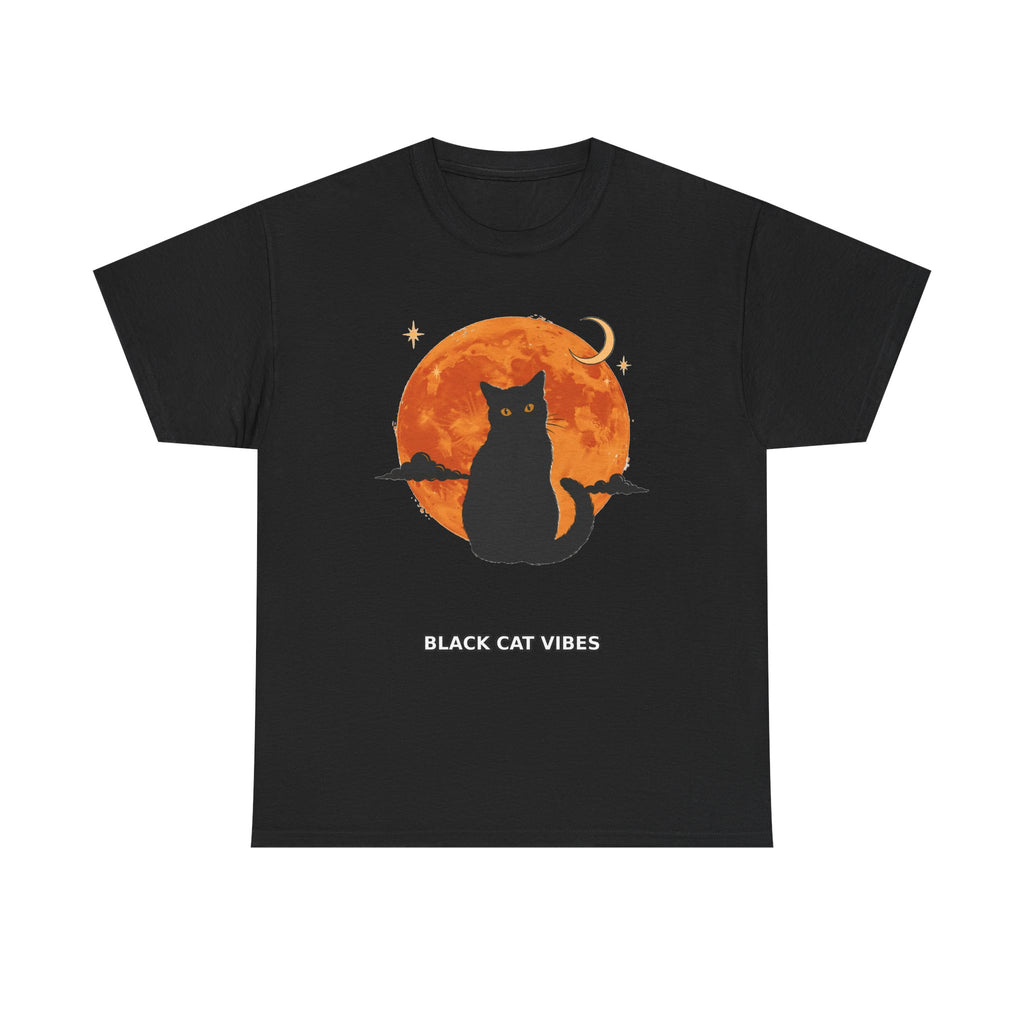 Black Cat Vibes - Halloween Graphic Tee