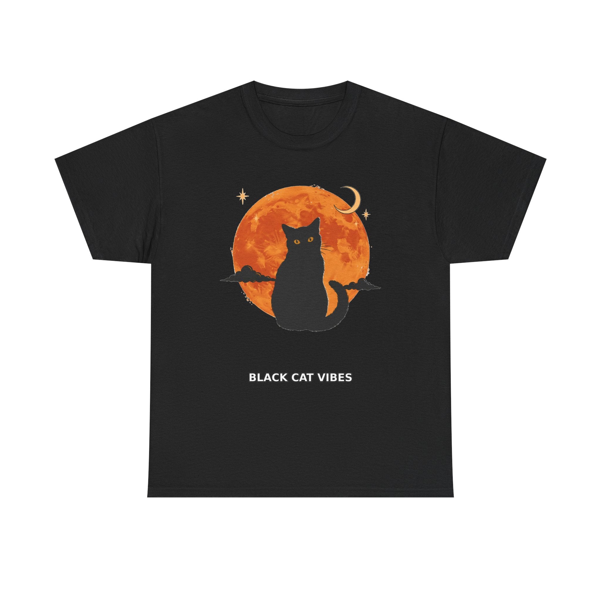 Black Cat Vibes - Halloween Graphic Tee