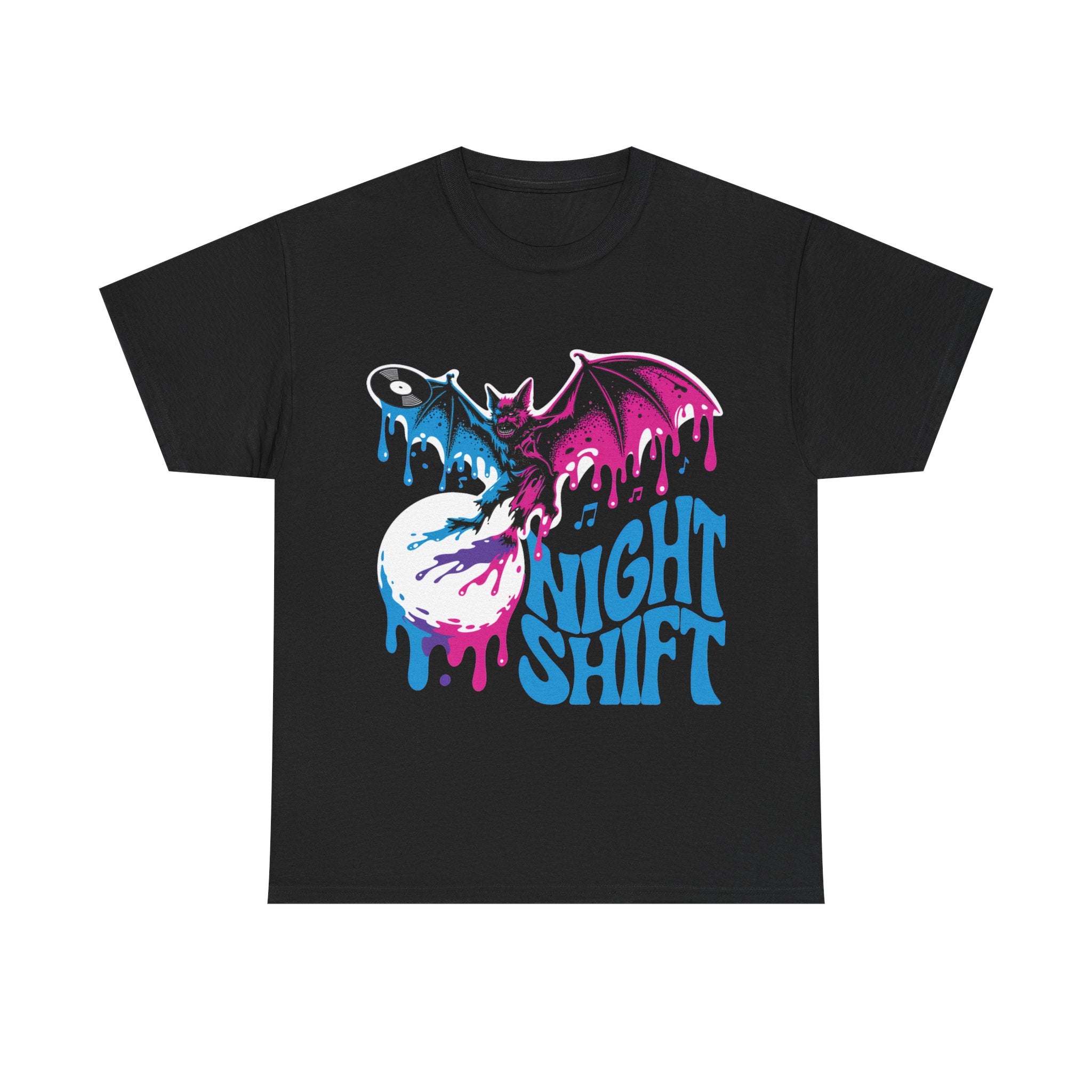 Night Shift - Psychedelic Vinyl Bat Tee