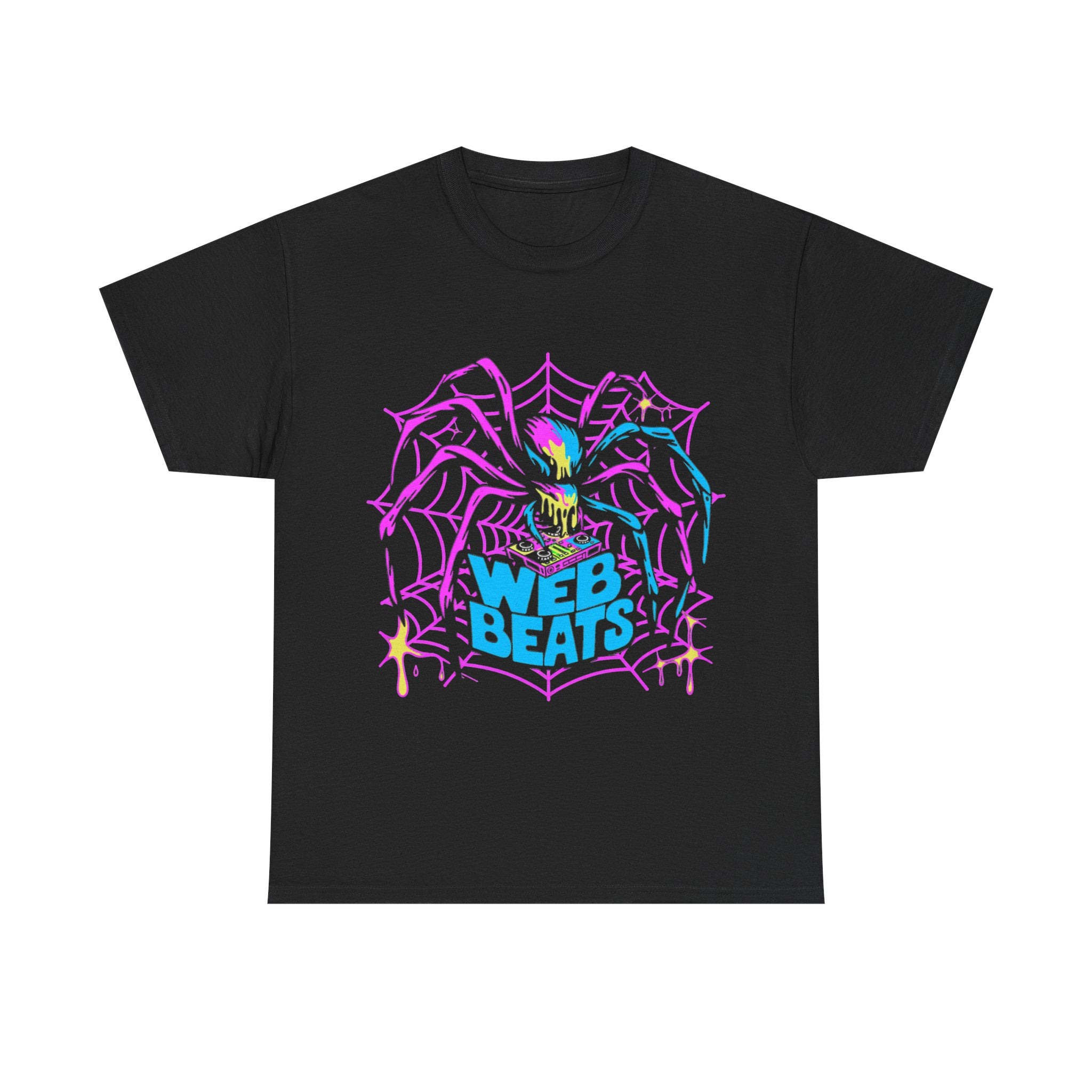 Web Beats - Psychedelic Spider DJ Tee