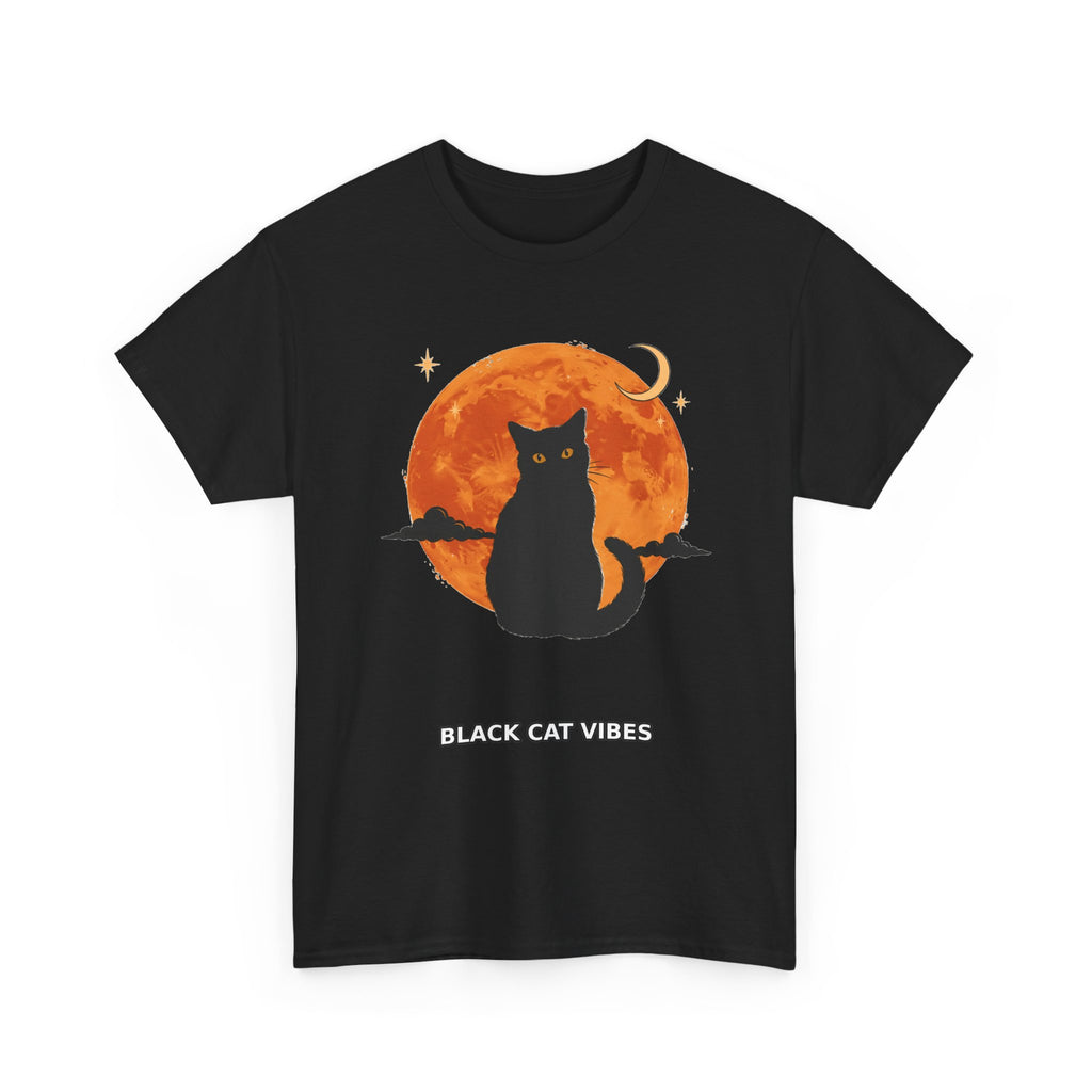 Black Cat Vibes - Halloween Graphic Tee