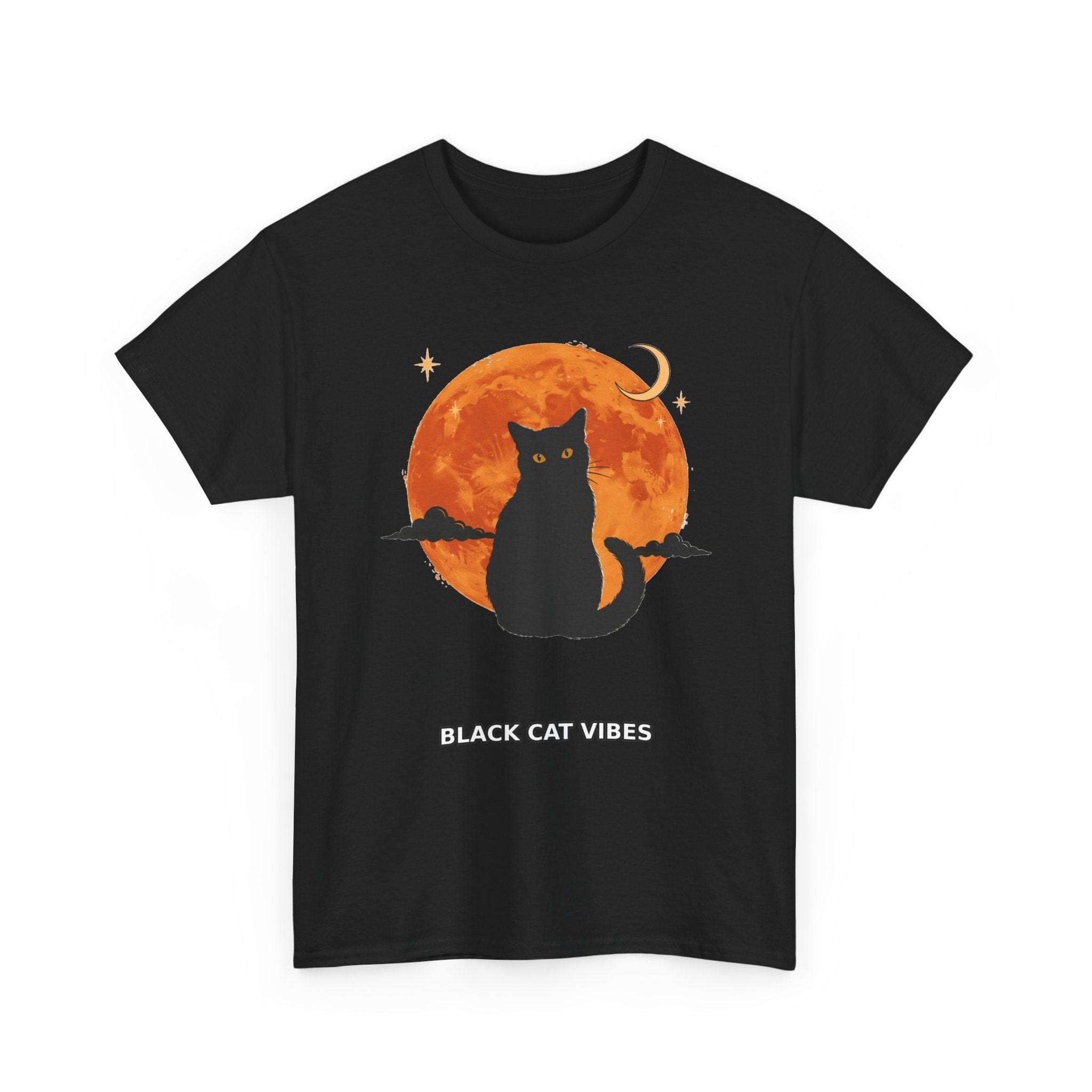 Black Cat Vibes - Halloween Graphic Tee