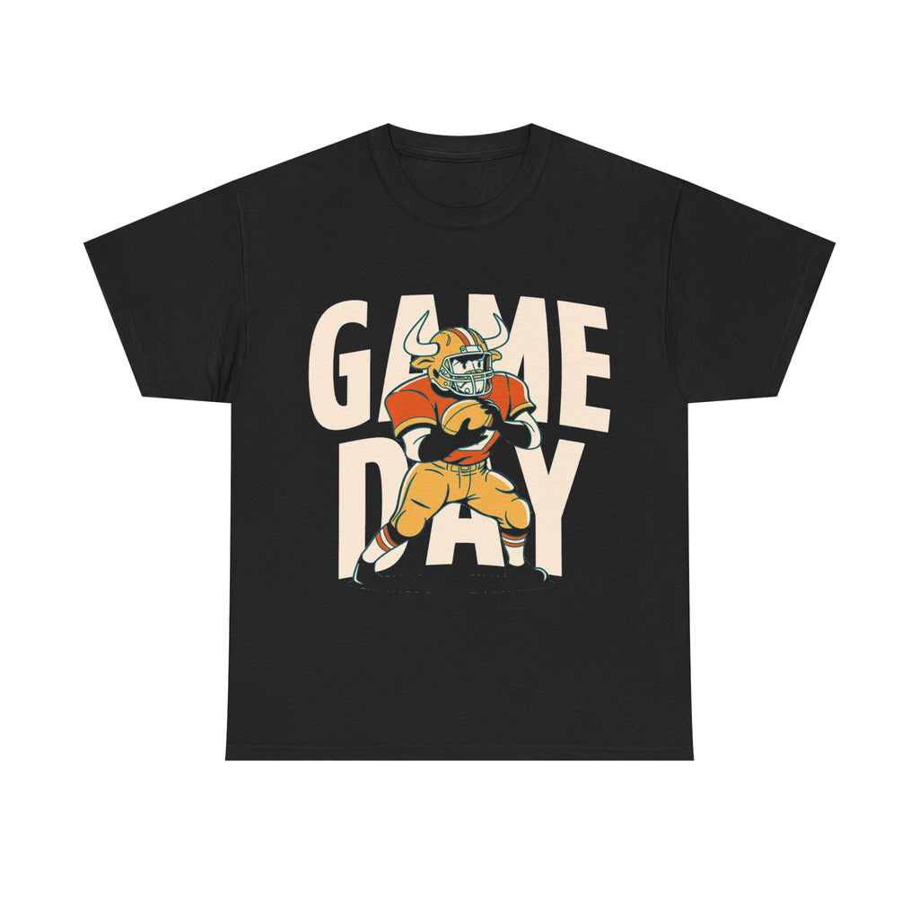 Game Day Bull - Vintage Football Quarterback Tee
