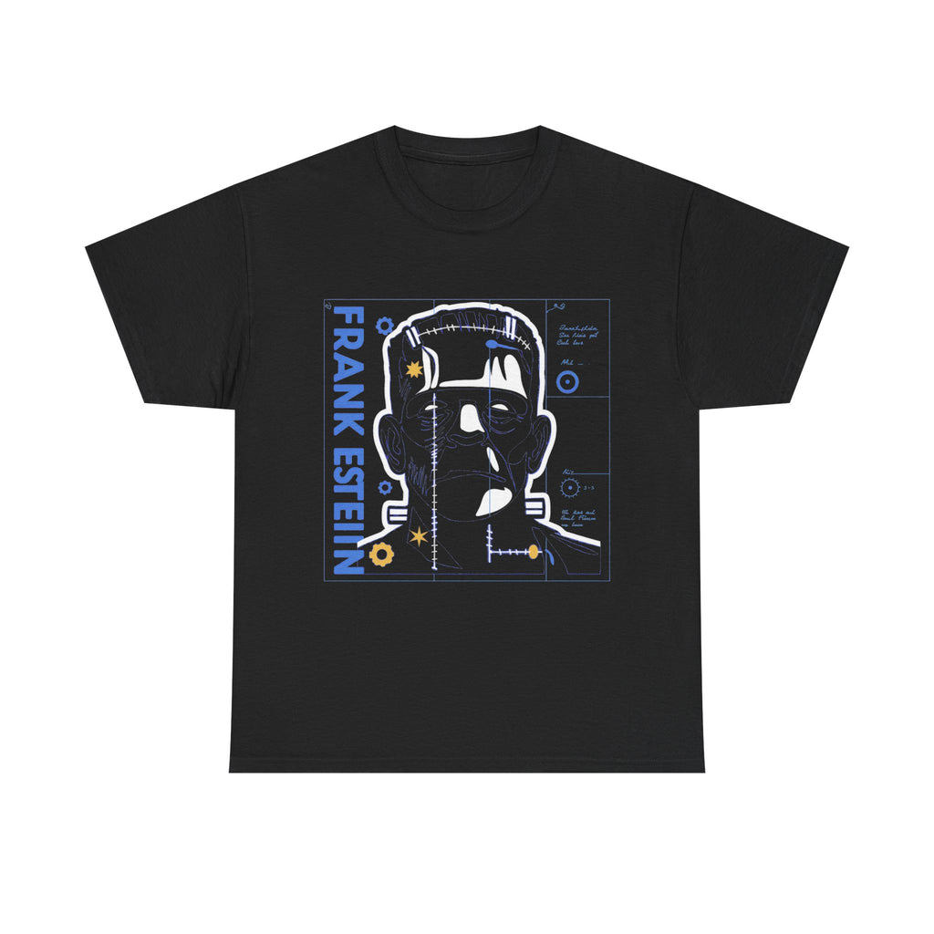 Frankenstein - Laboratory Blueprint Halloween Tee