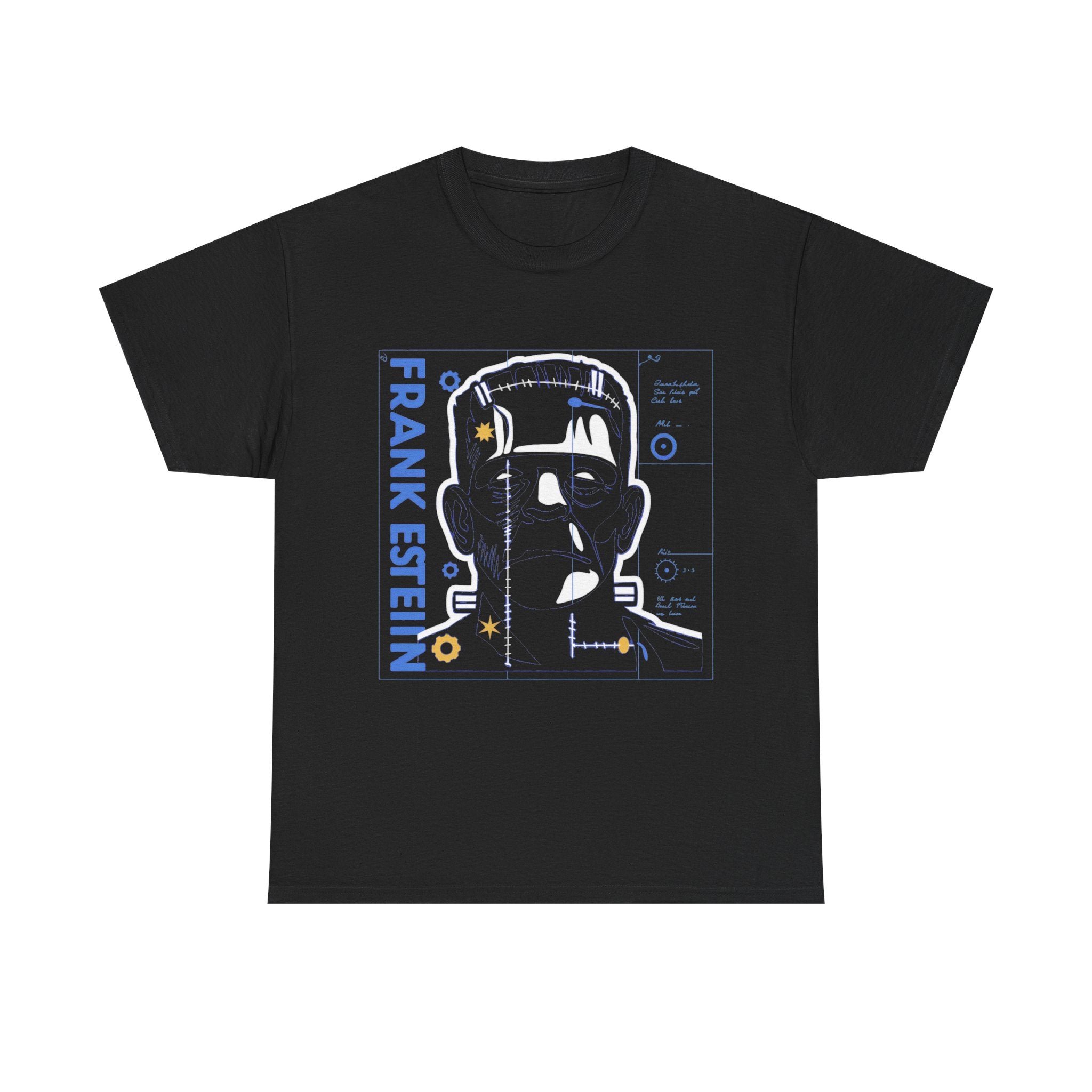 Frankenstein - Laboratory Blueprint Halloween Tee