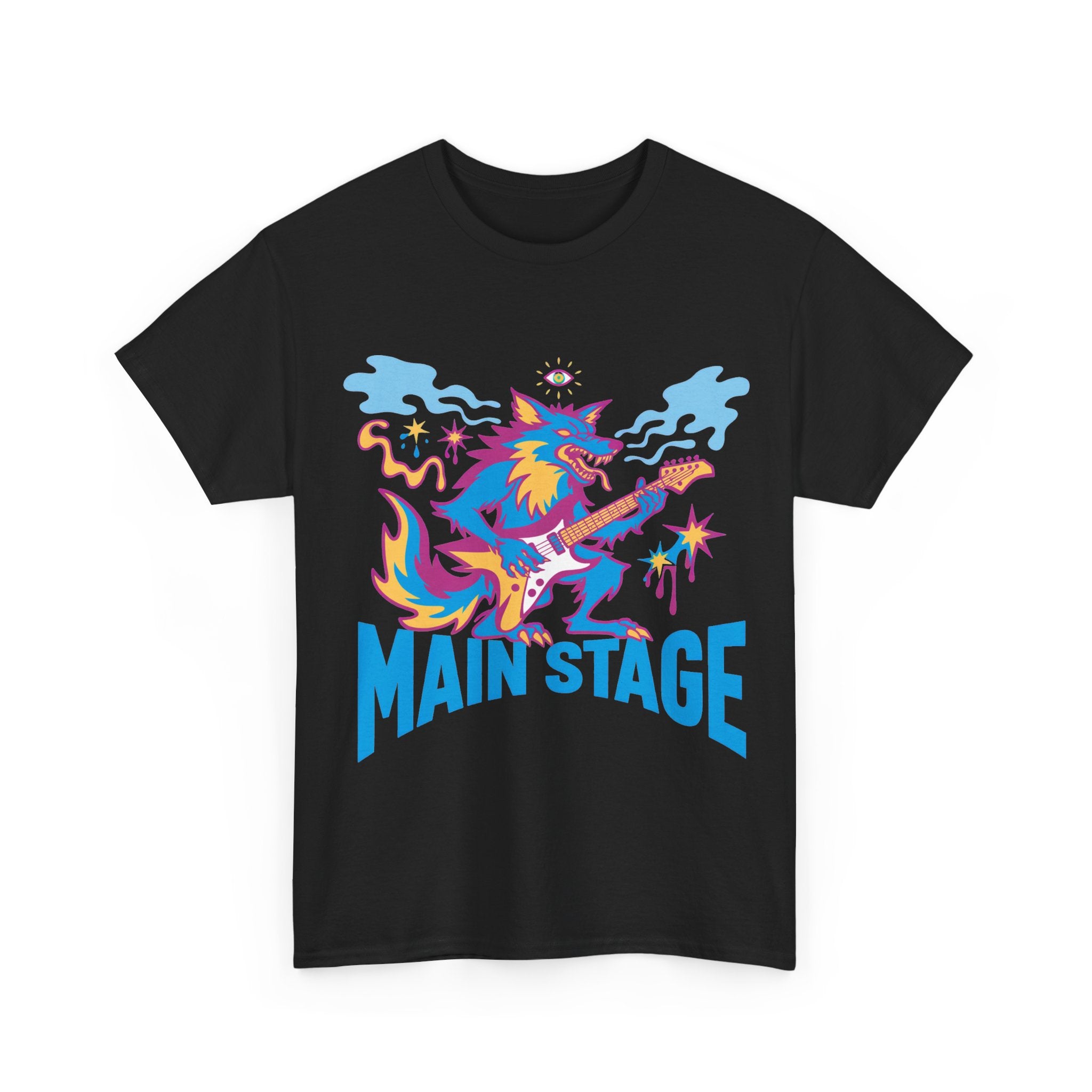 Main Stage - Psychedelic Guitar Wolf Tee