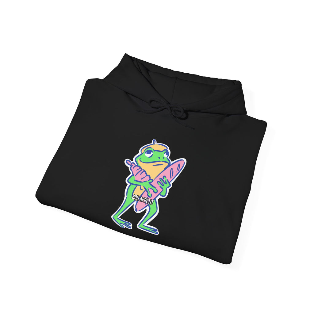 Bon Appetit Frog - French Charm Hoodie