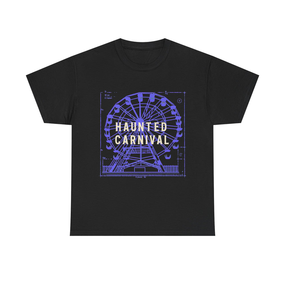 Haunted Carnival - Blueprint Halloween Tee - product photo 1 of 4 - SunCrew Supply Co.