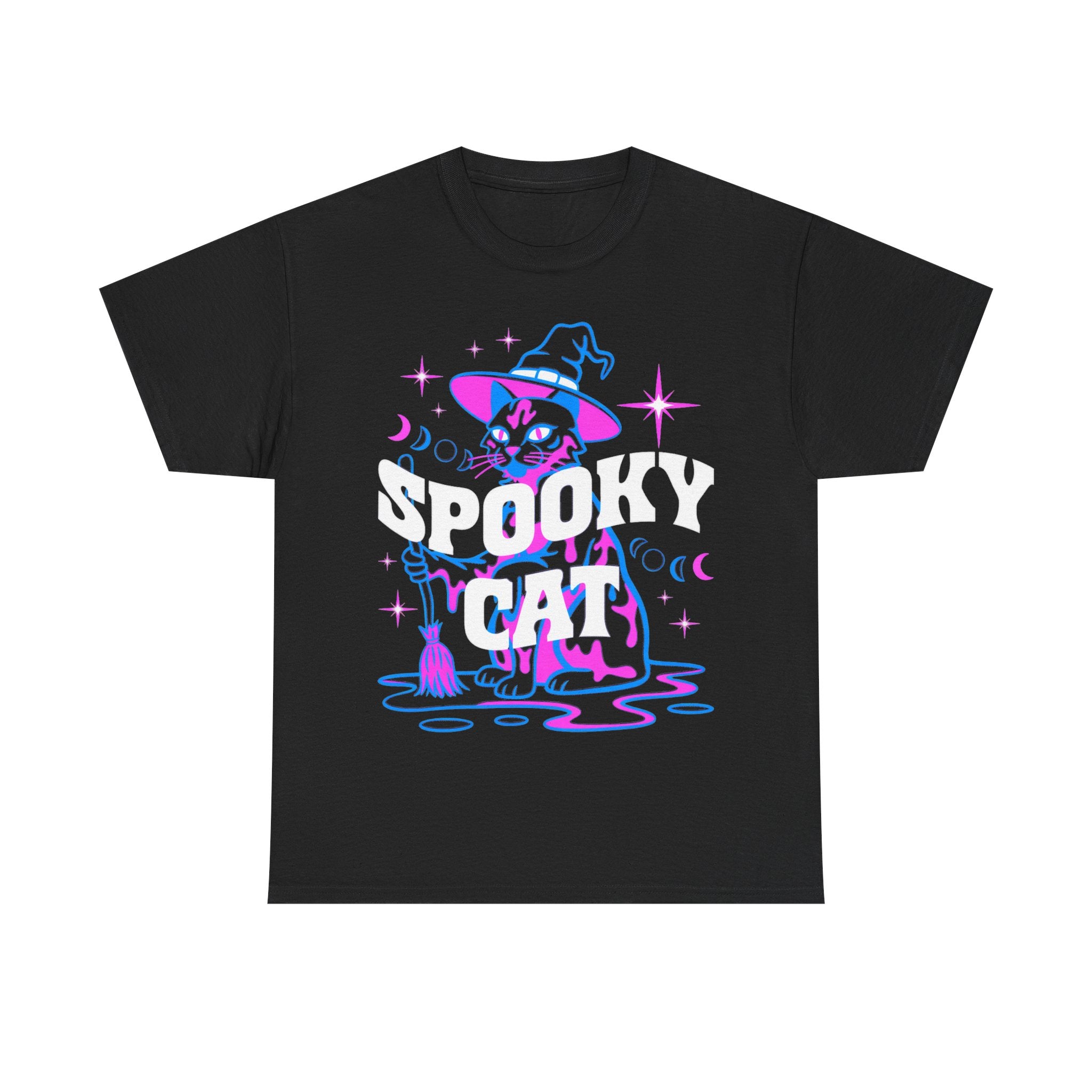 Spooky Cat - Psychedelic Witch Cat Tee