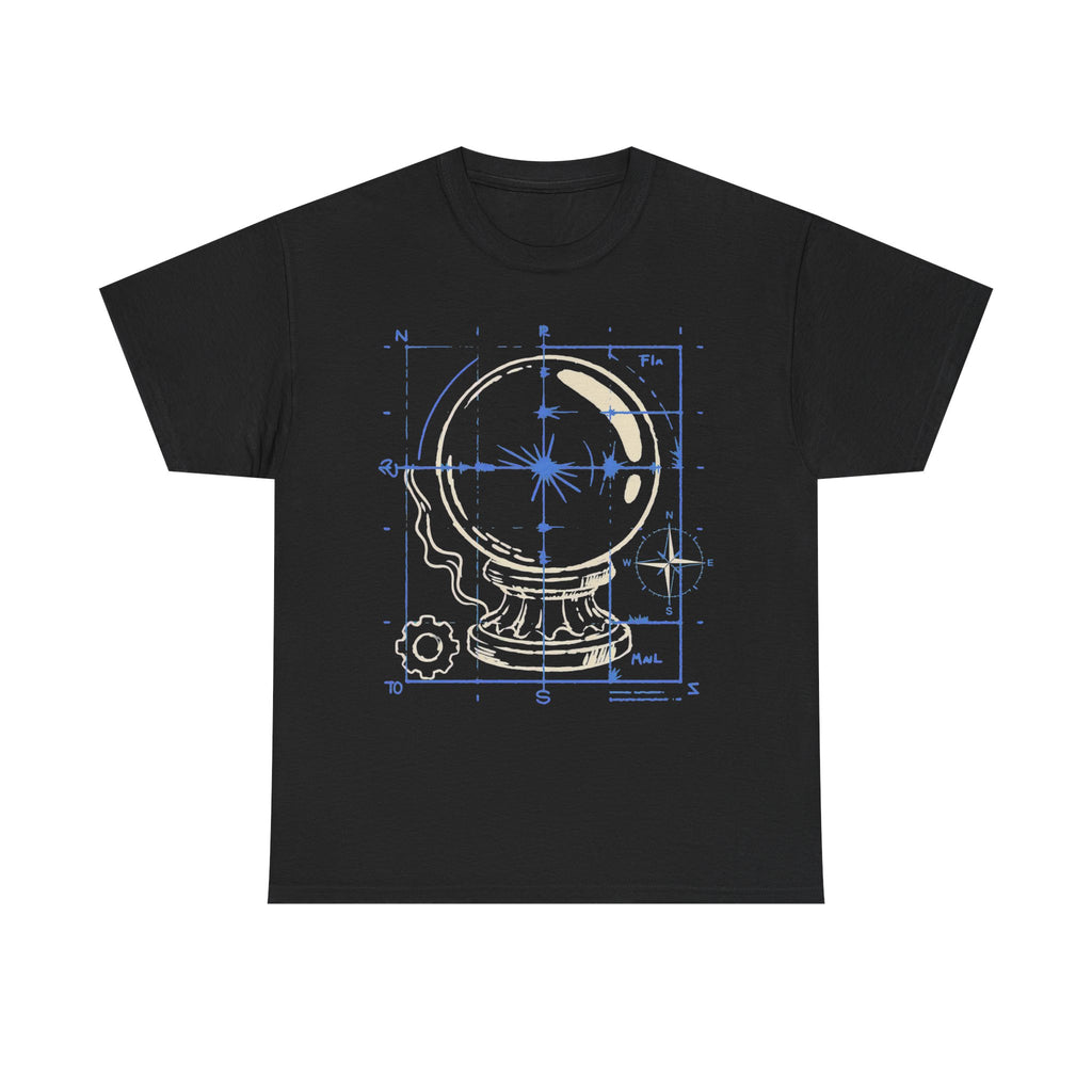 Crystal Ball - Mystic Blueprint Halloween Tee