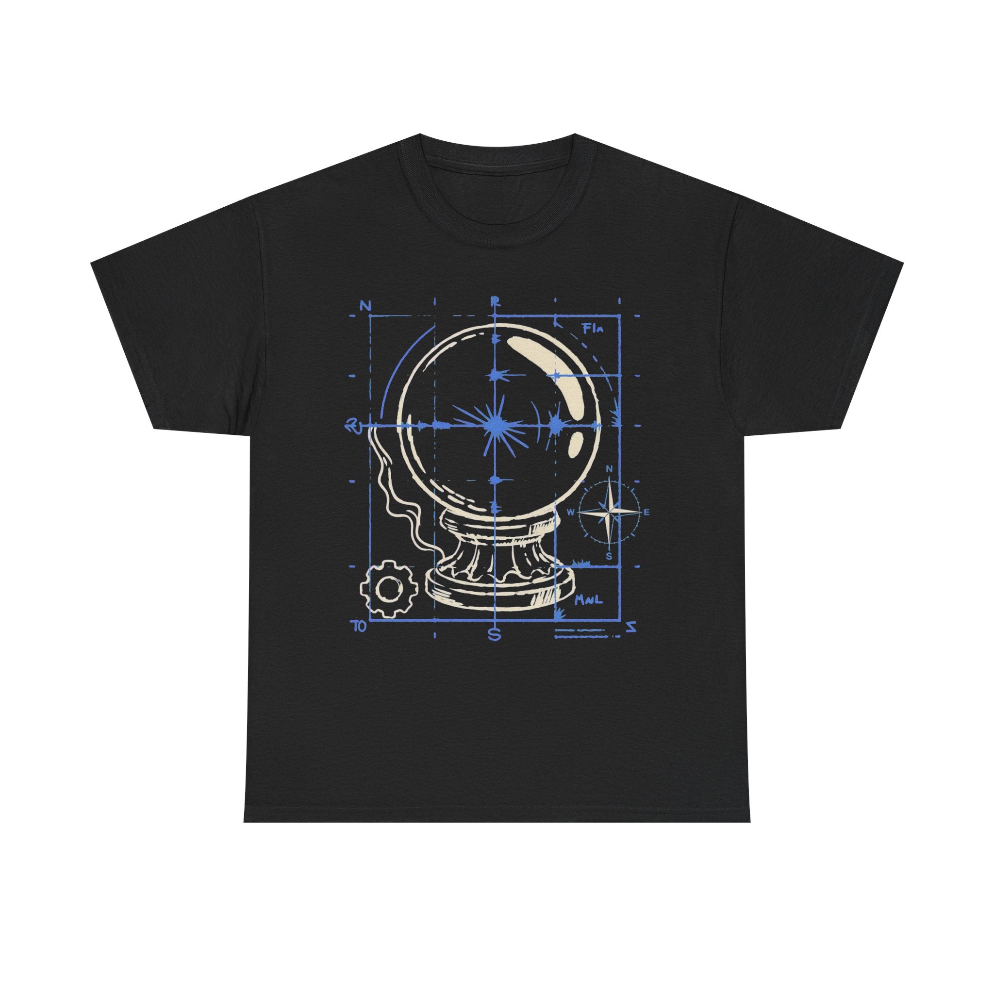 Crystal Ball - Mystic Blueprint Halloween Tee