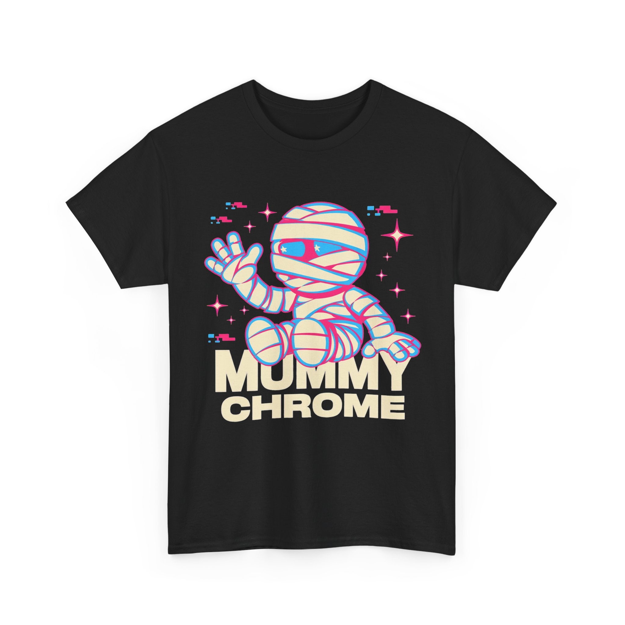Mummy Chrome - Retro Futuristic Halloween Tee