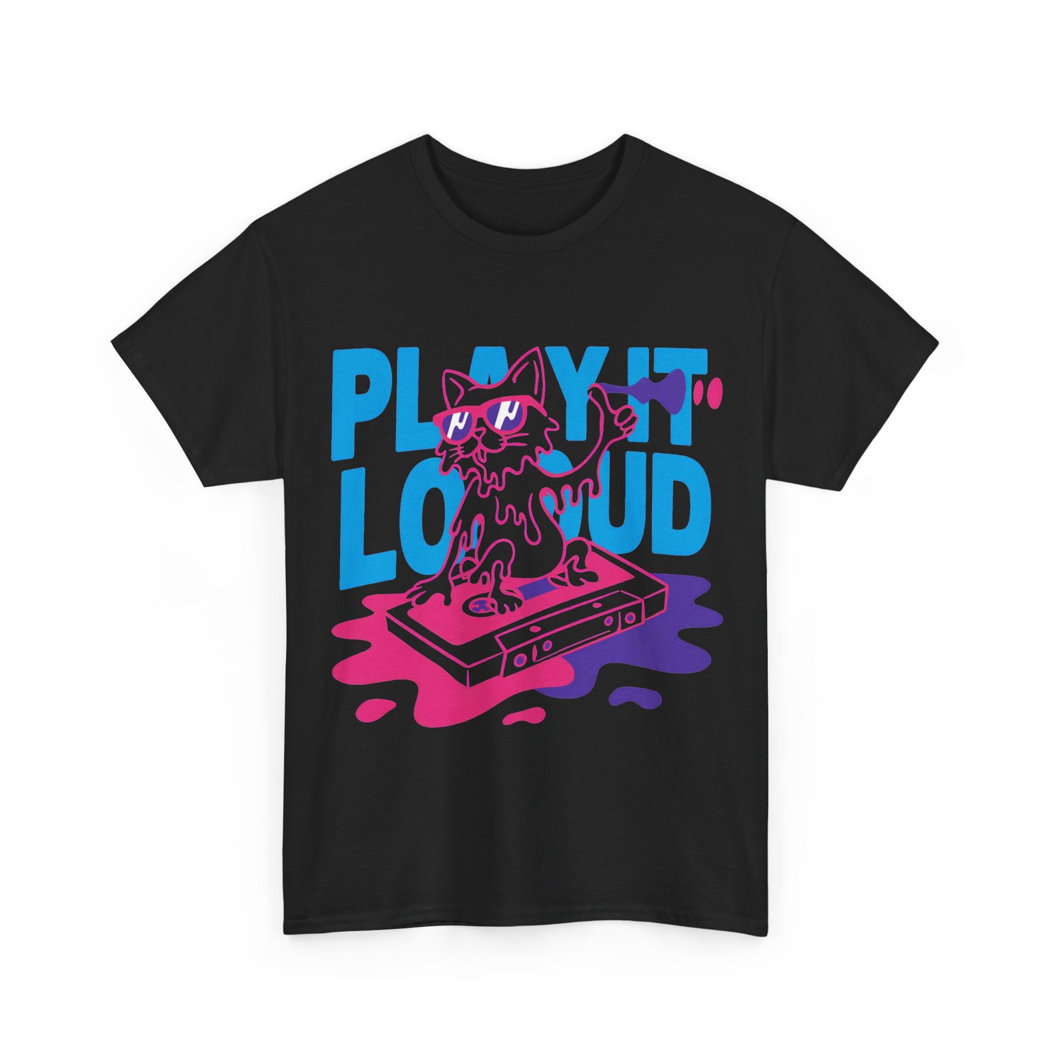 Play It Loud - 90s Cassette Cat Tee