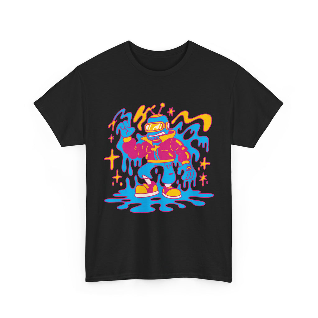 Bolt - Neon Robot Mascot Tee