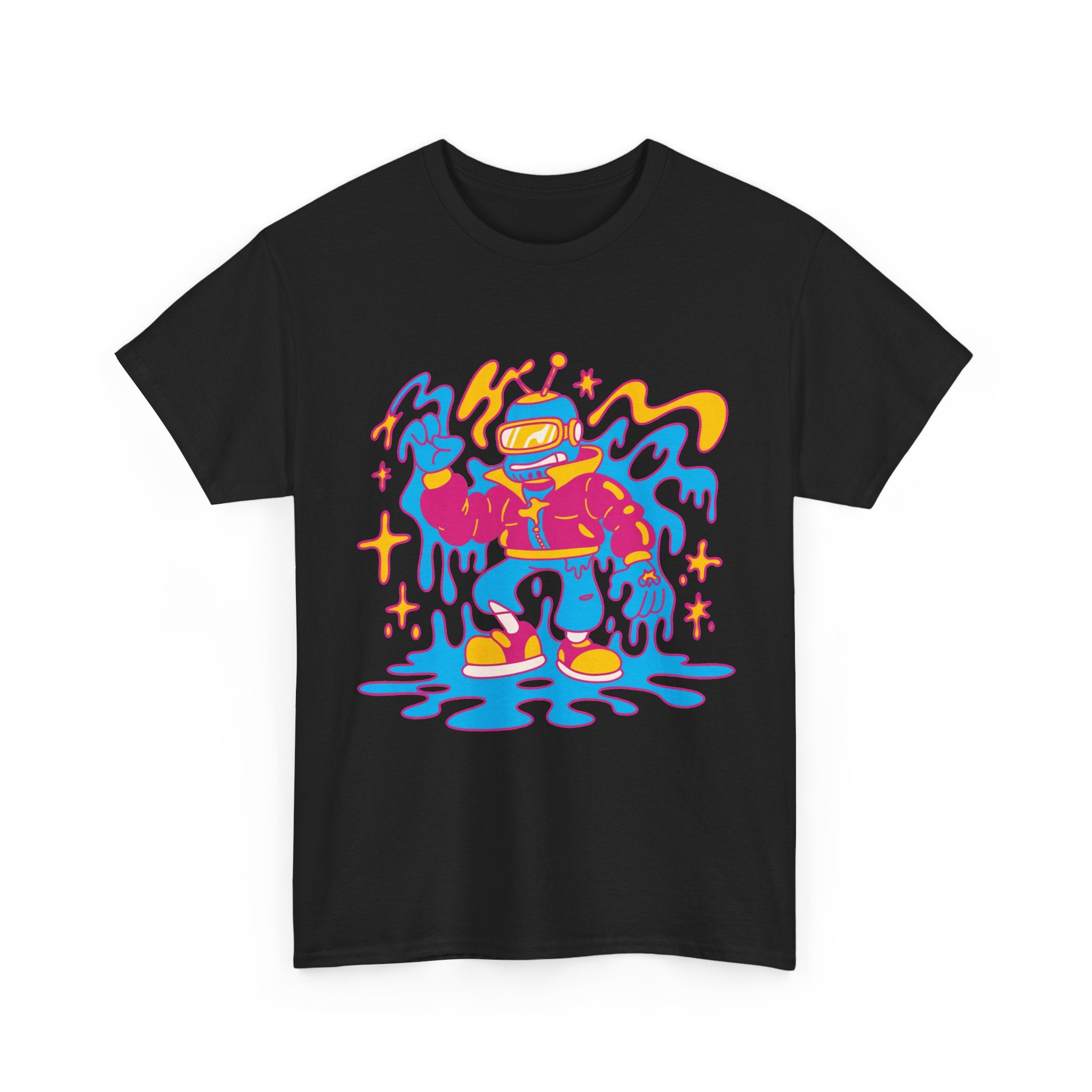Bolt - Neon Robot Mascot Tee