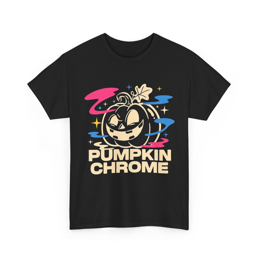 Pumpkin Chrome - Y2K Glitch Halloween Tee
