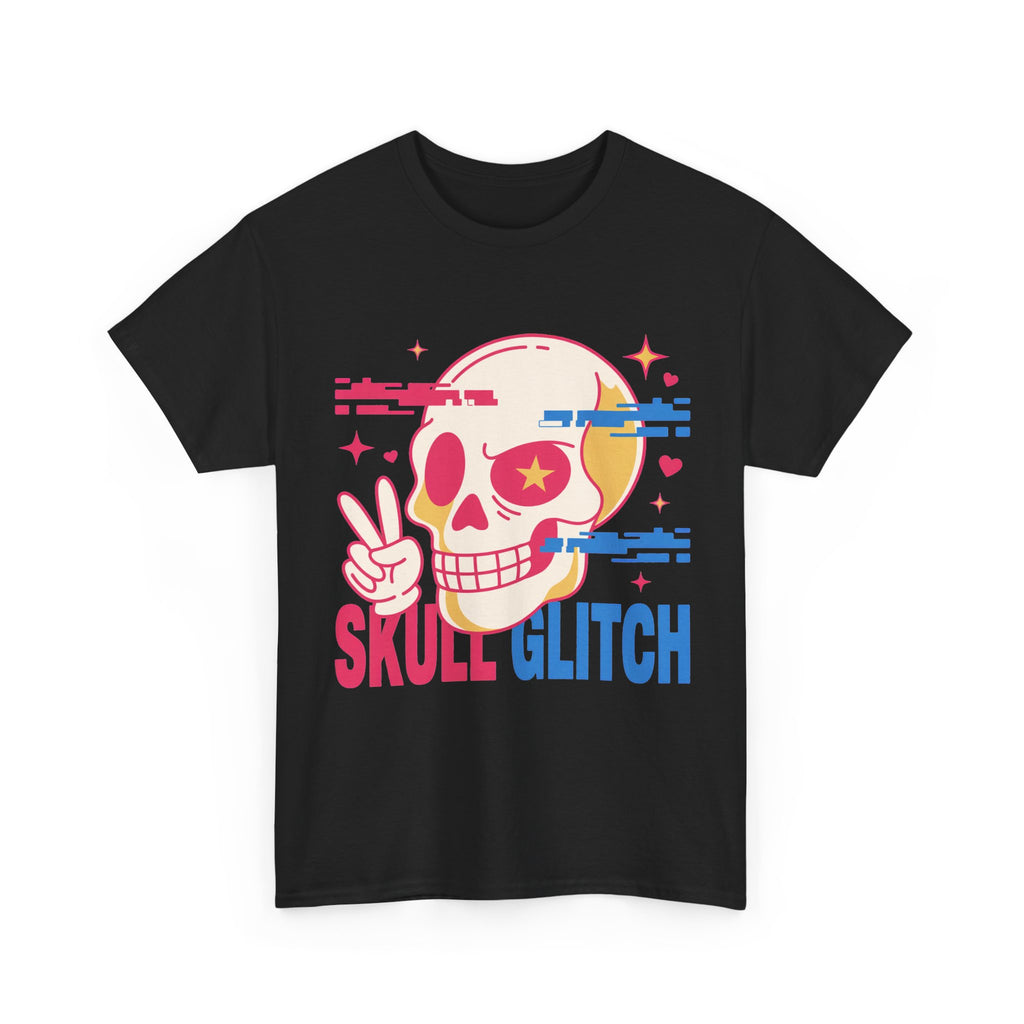 Skull Glitch - Cute Y2K Halloween Tee