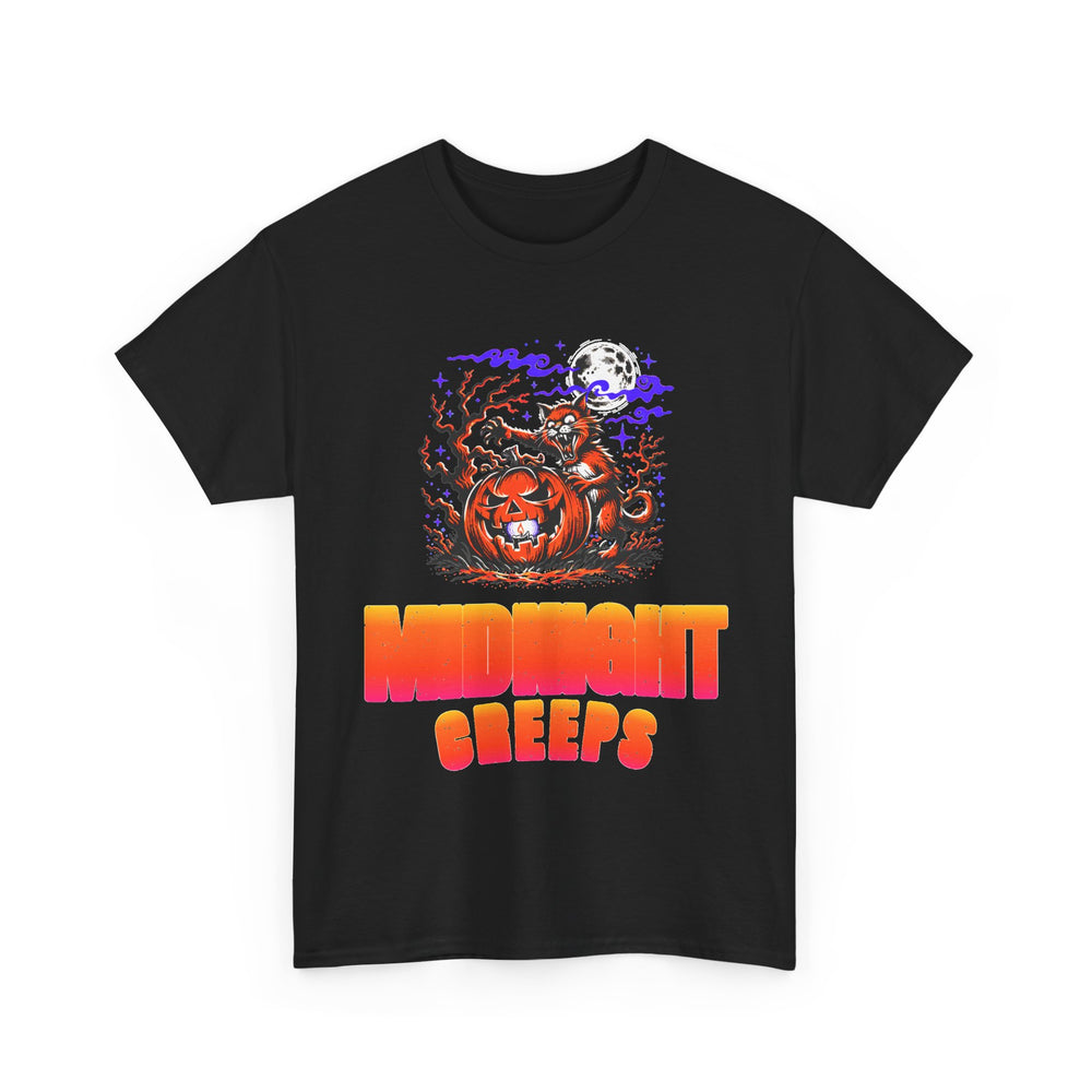 Midnight Creeps - Retro 70s Horror Halloween Tee