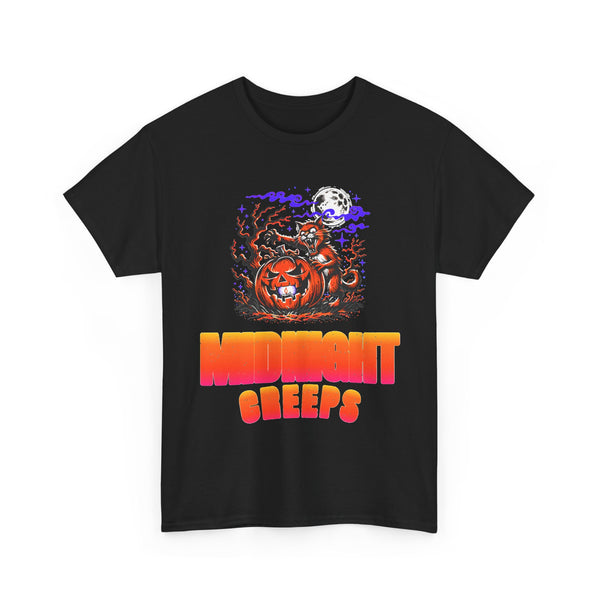 Midnight Creeps - Retro 70s Horror Halloween Tee
