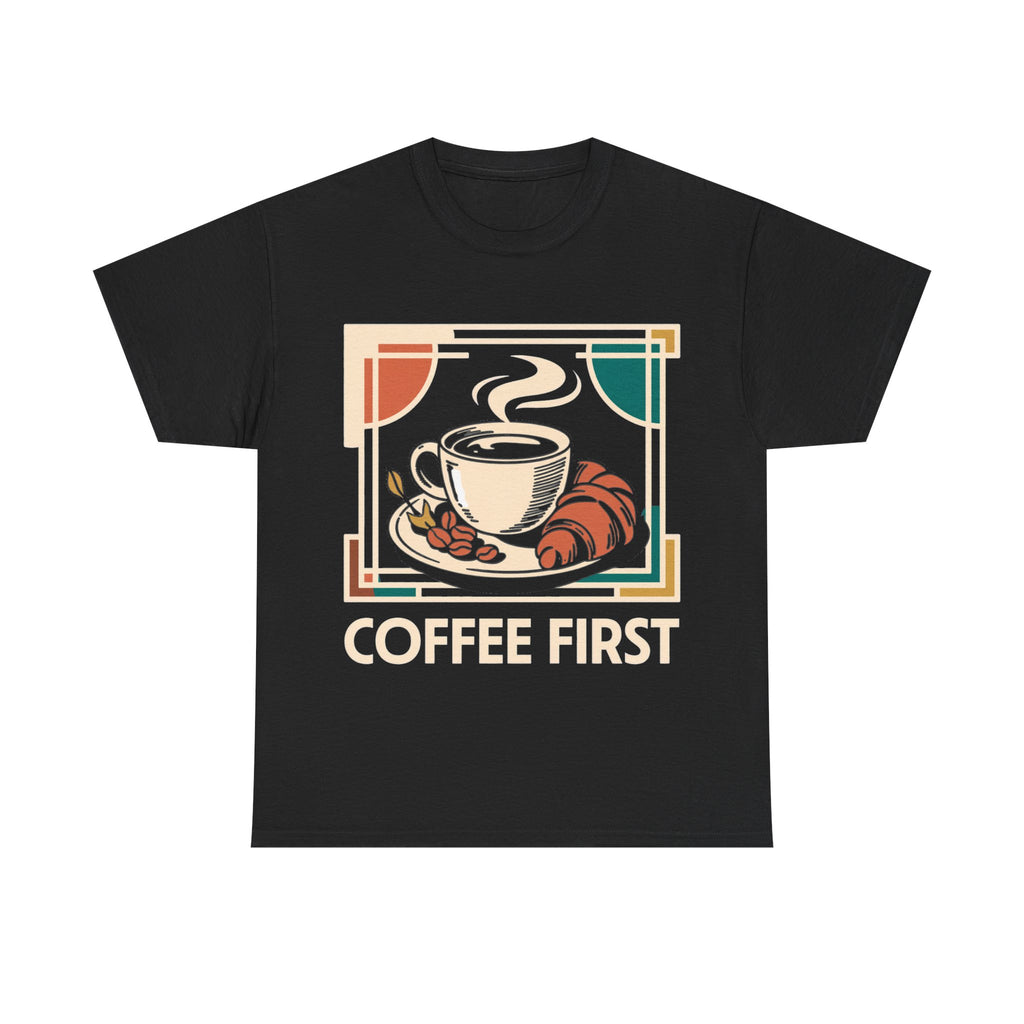 Coffee First - Retro Diner Art Tee