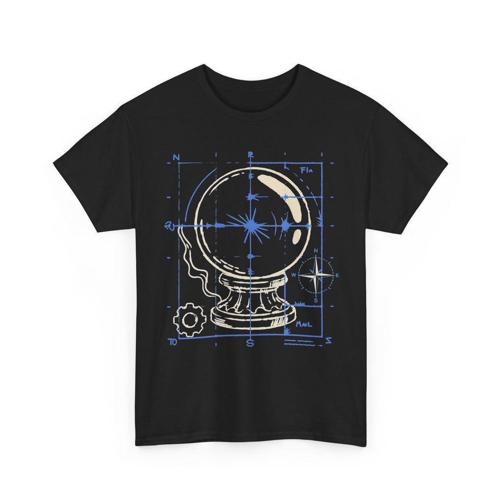Crystal Ball - Mystic Blueprint Halloween Tee