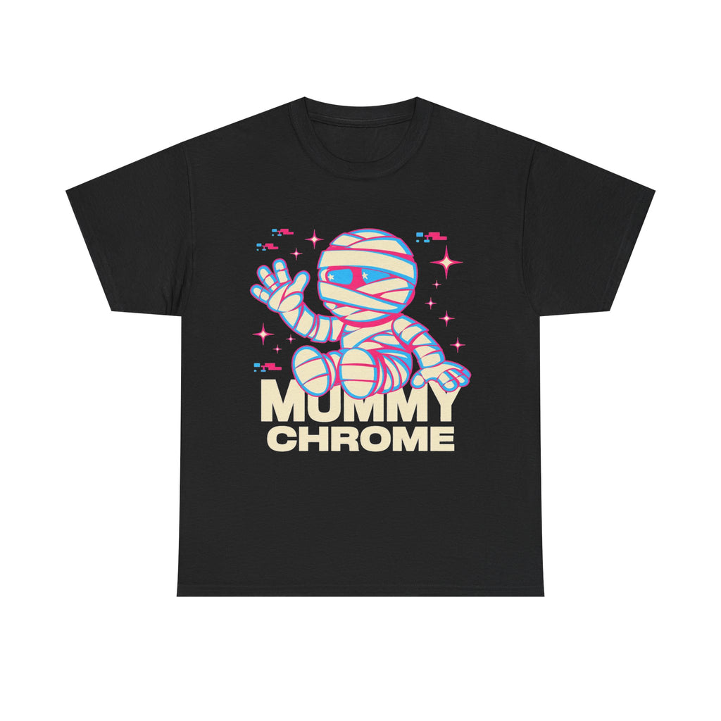 Mummy Chrome - Retro Futuristic Halloween Tee