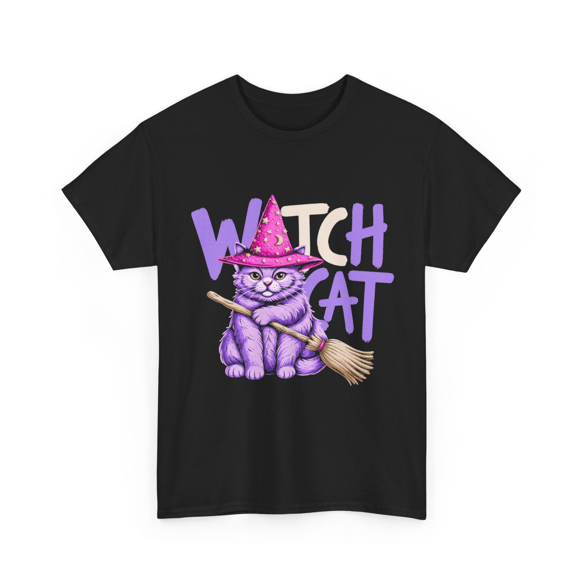 Witch Cat - Silly Doodle Halloween Tee