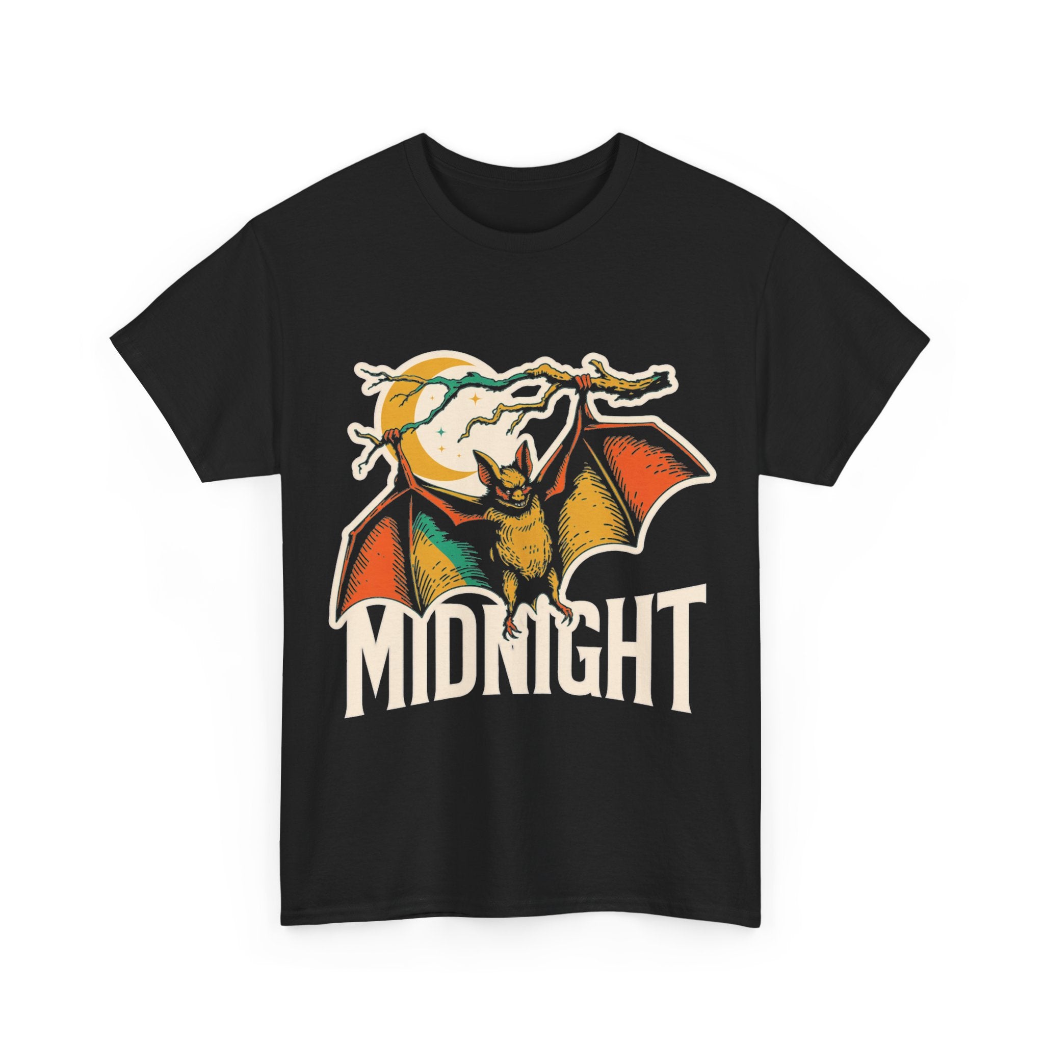 Midnight - Vintage Bat Halloween Tee
