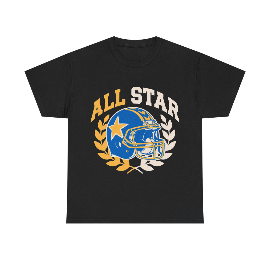 All Star Helmet - Retro Football Emblem Tee