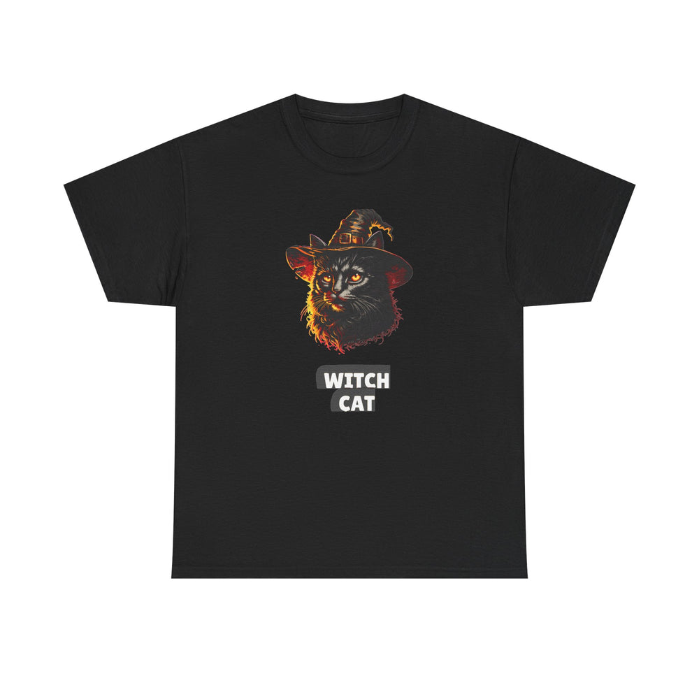 Witch Cat - Realistic Black Cat Halloween Tee