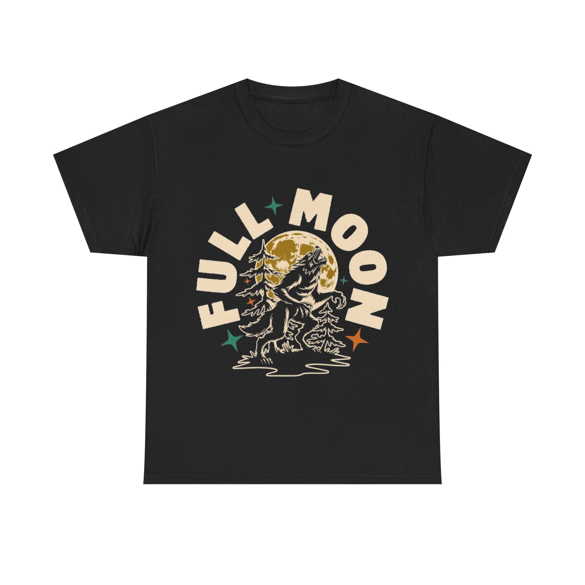 Full Moon - Vintage Werewolf Halloween Tee