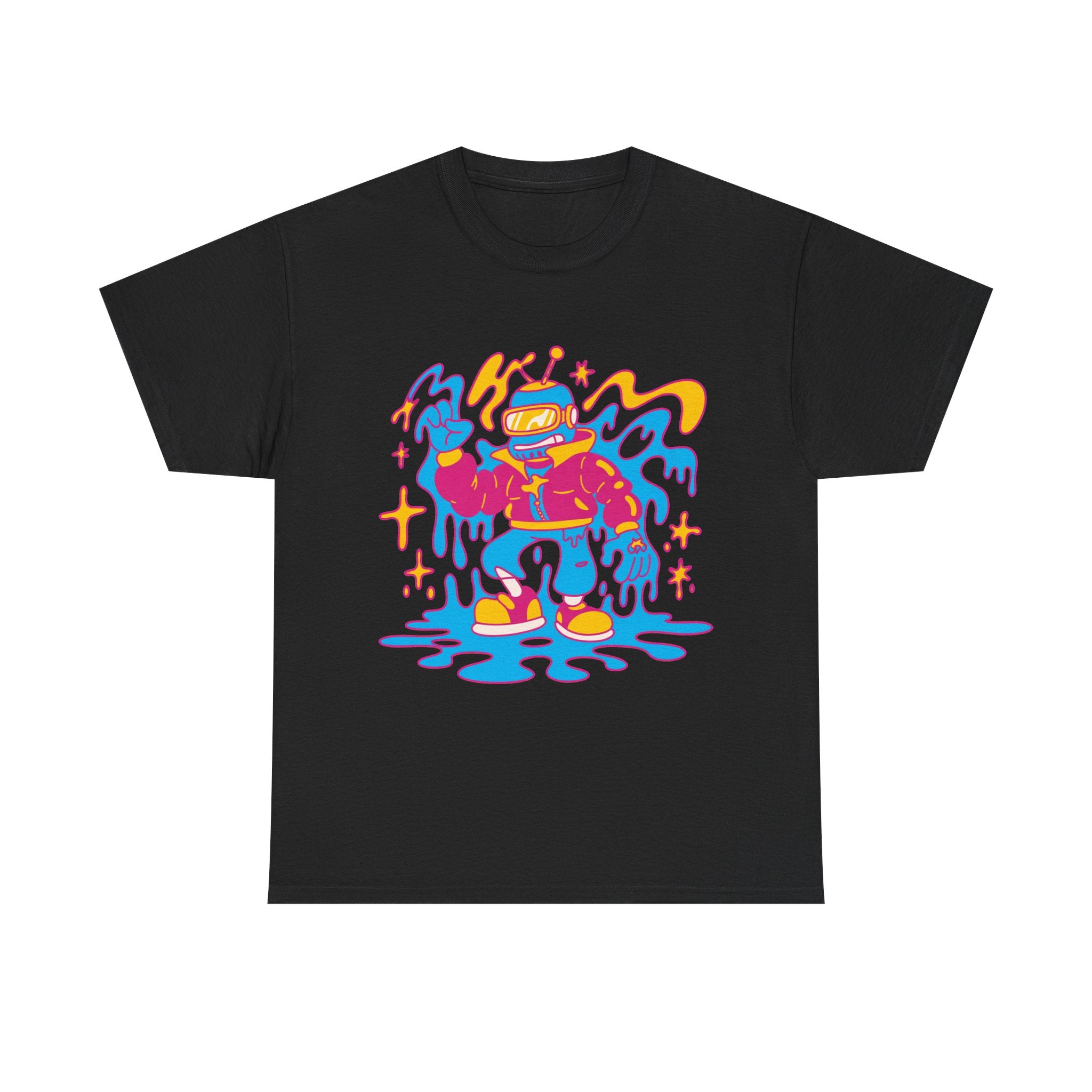 Bolt - Neon Robot Mascot Tee