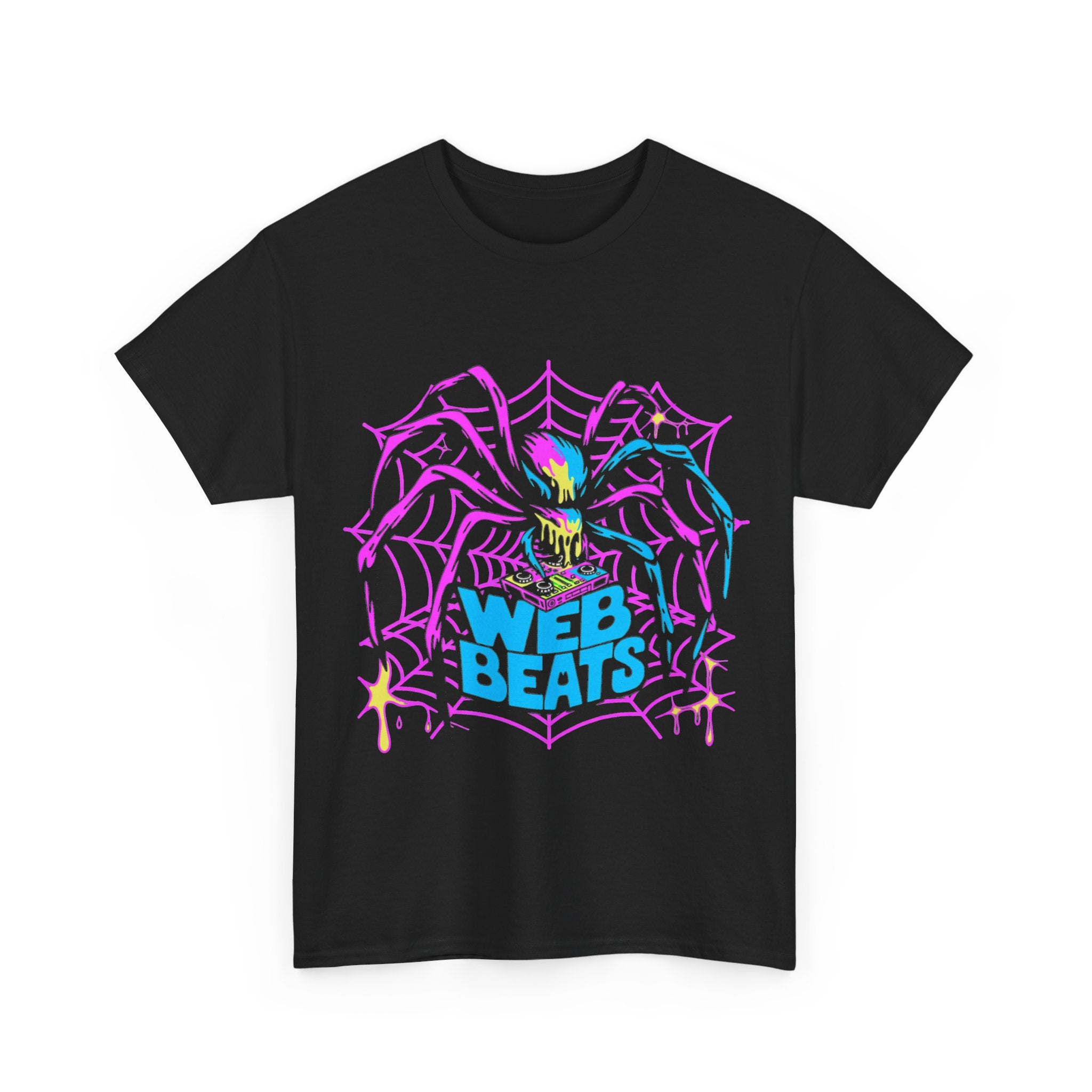 Web Beats - Psychedelic Spider DJ Tee
