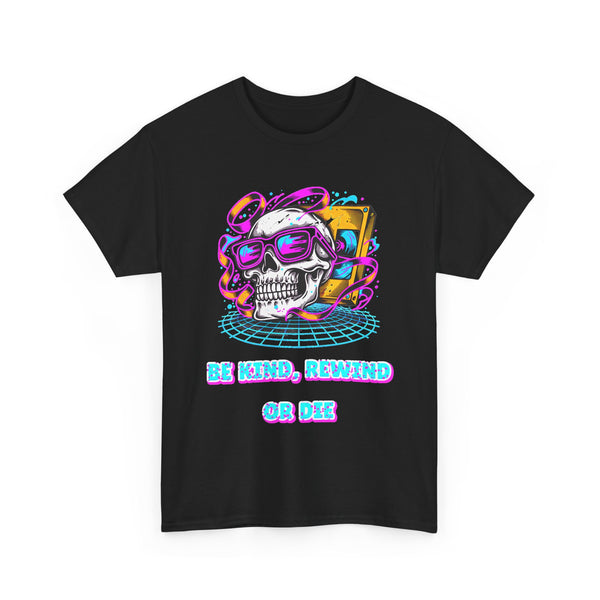 Be Kind Rewind Or Die - Retro 80s Slasher VHS Horror Tee