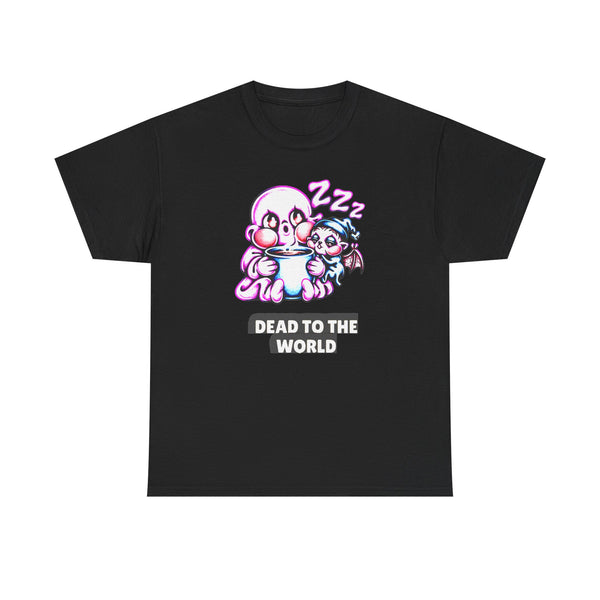 Dead to the World - Funny Ghost Coffee Tee