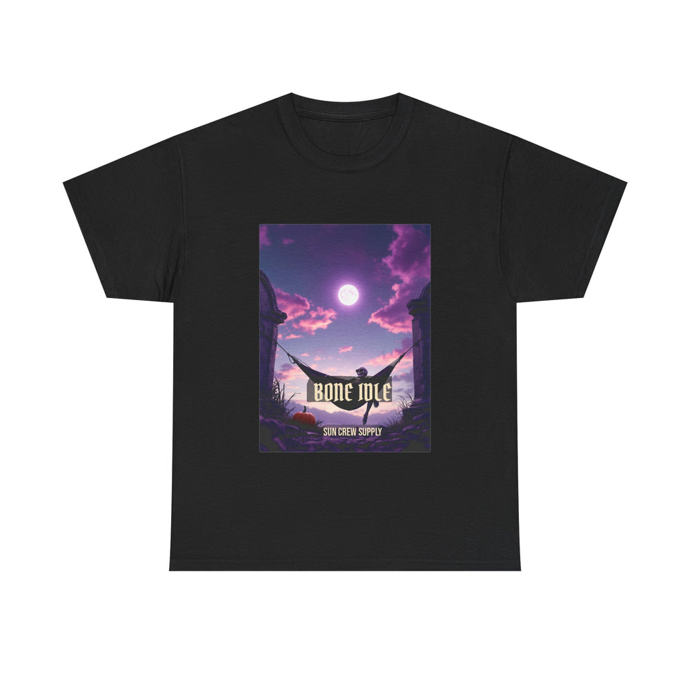 Bone Idle - Dark Humor Skeleton Tee - product photo 1 of 4 - SunCrew Supply Co.