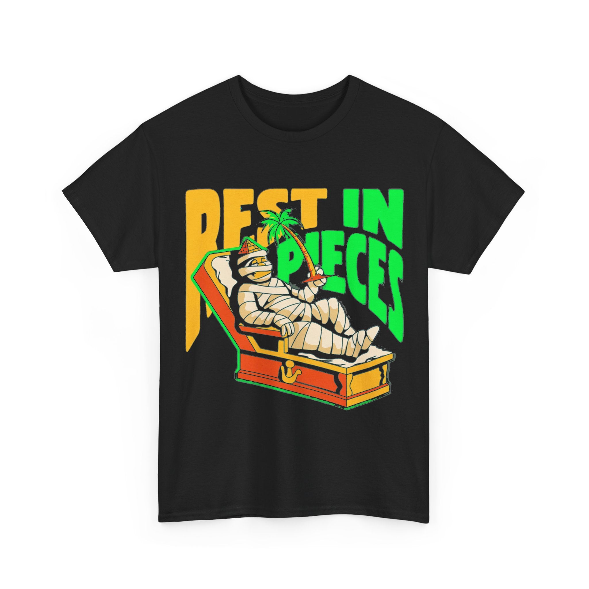 Rest in Pieces - Retro Mummy Halloween Tee