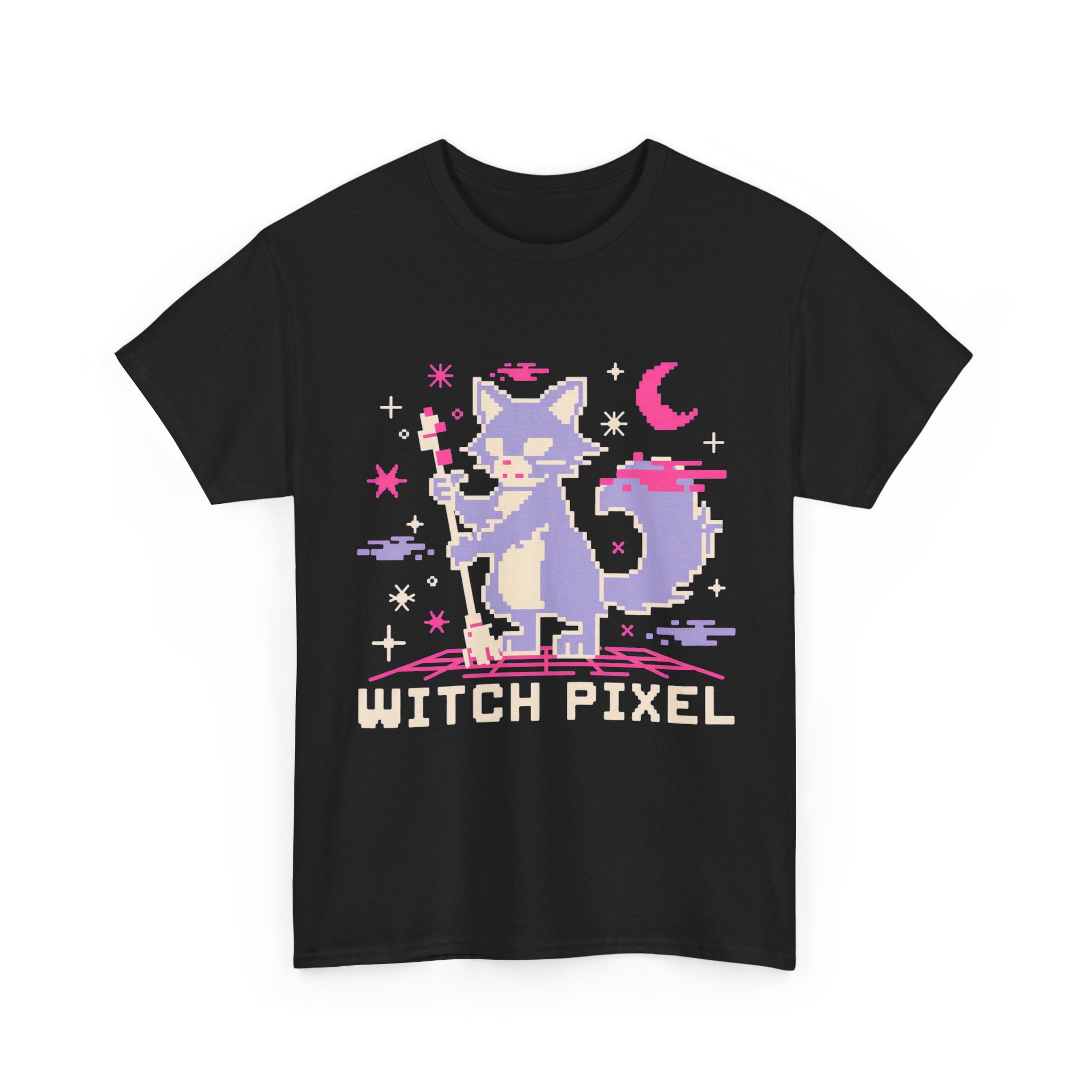 Witch Pixel - Retro Video Game Halloween Tee