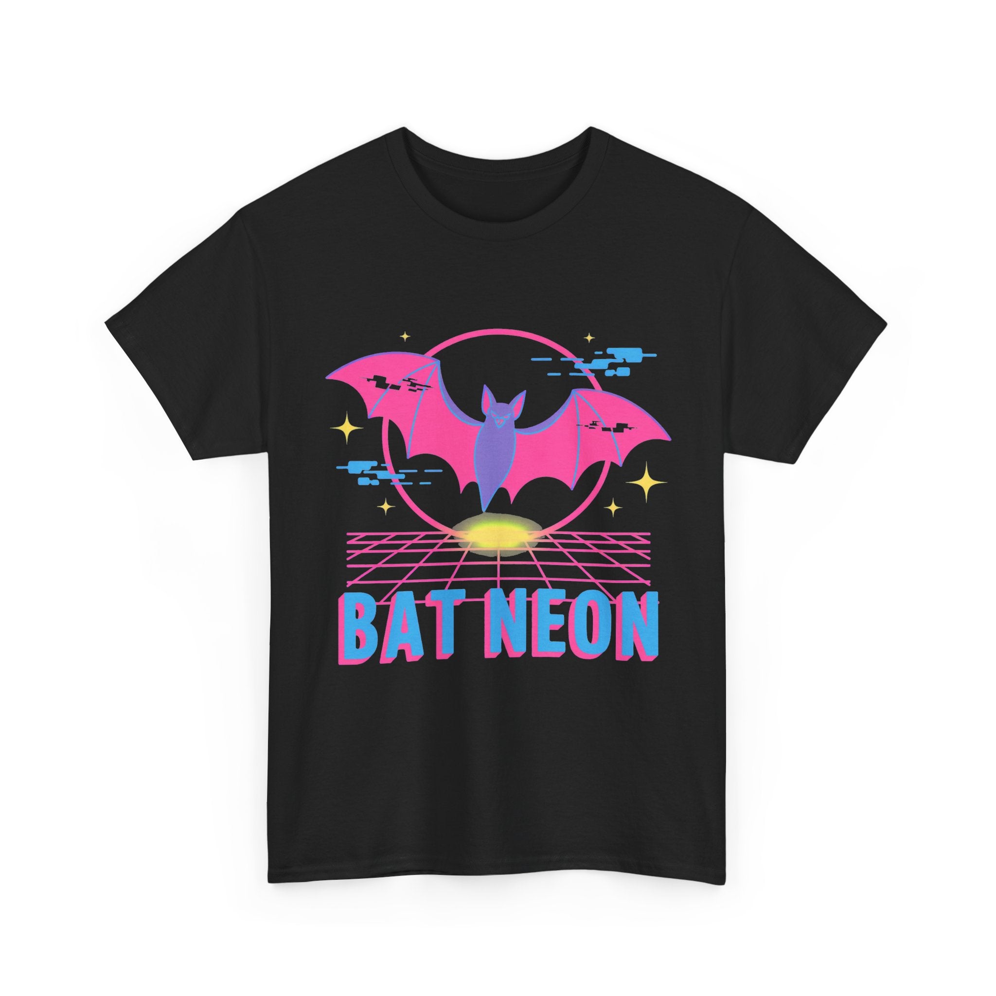 Bat Neon - Synthwave Halloween Tee