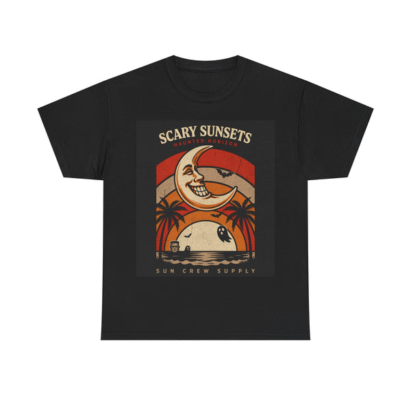 Scary Sunsets - Retro Halloween Poster Tee