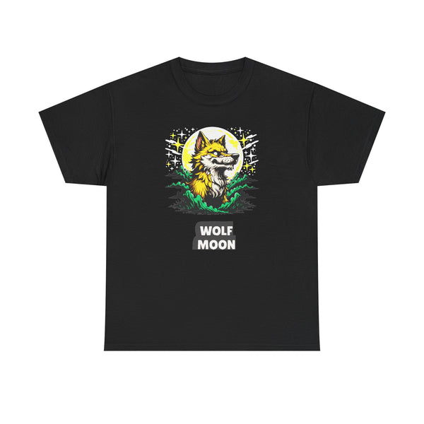 Wolf Moon - Howling Wolf Full Moon Halloween Tee