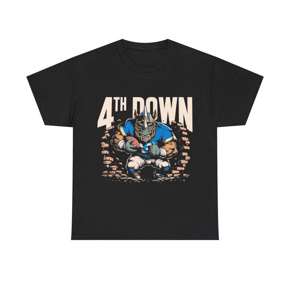 4th Down Rhino - Vintage Linebacker Tee - product photo 1 of 4 - SunCrew Supply Co.
